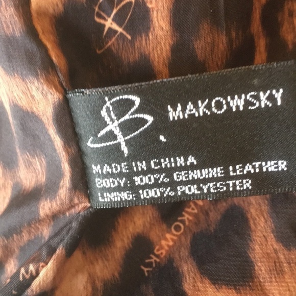 - B. Makowsky Vintage Leather Patchwork Large Bag. P/A1021/ - Picture 10 of 14